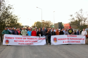 A produção parou, tal como na greve de Outubro 20171006 Somincor greve